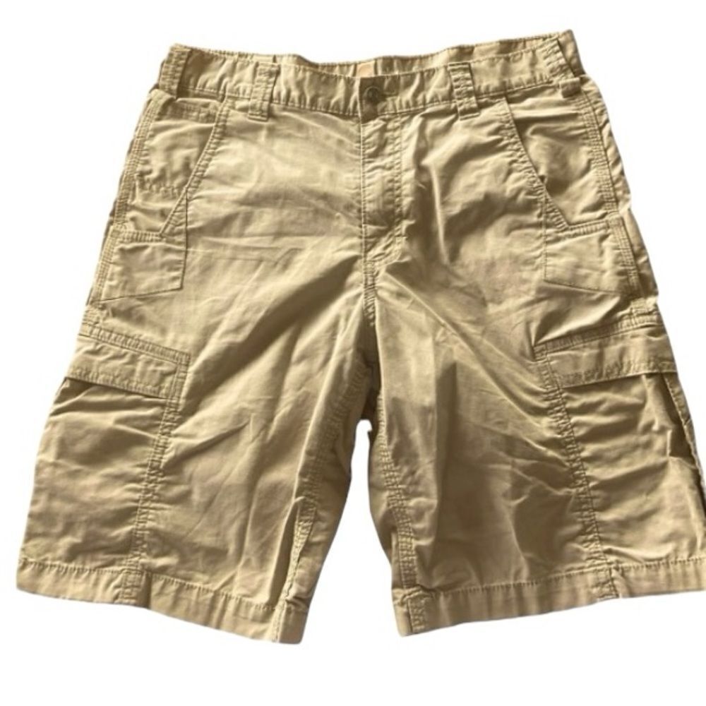 Carhartt Men's 34 Khaki Relaxed Fit Ripstop Cotton Force Cargo Shorts